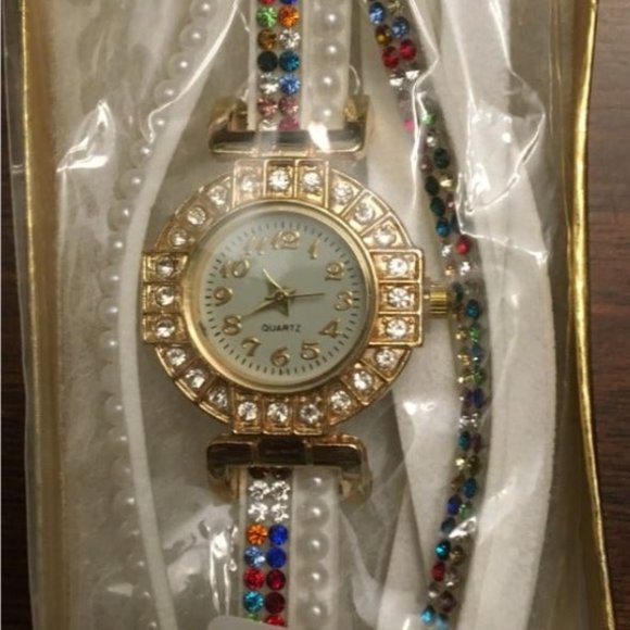 NEW - Oker Brand Fashion Watch - White Multi-Color - Picture 5 of 7